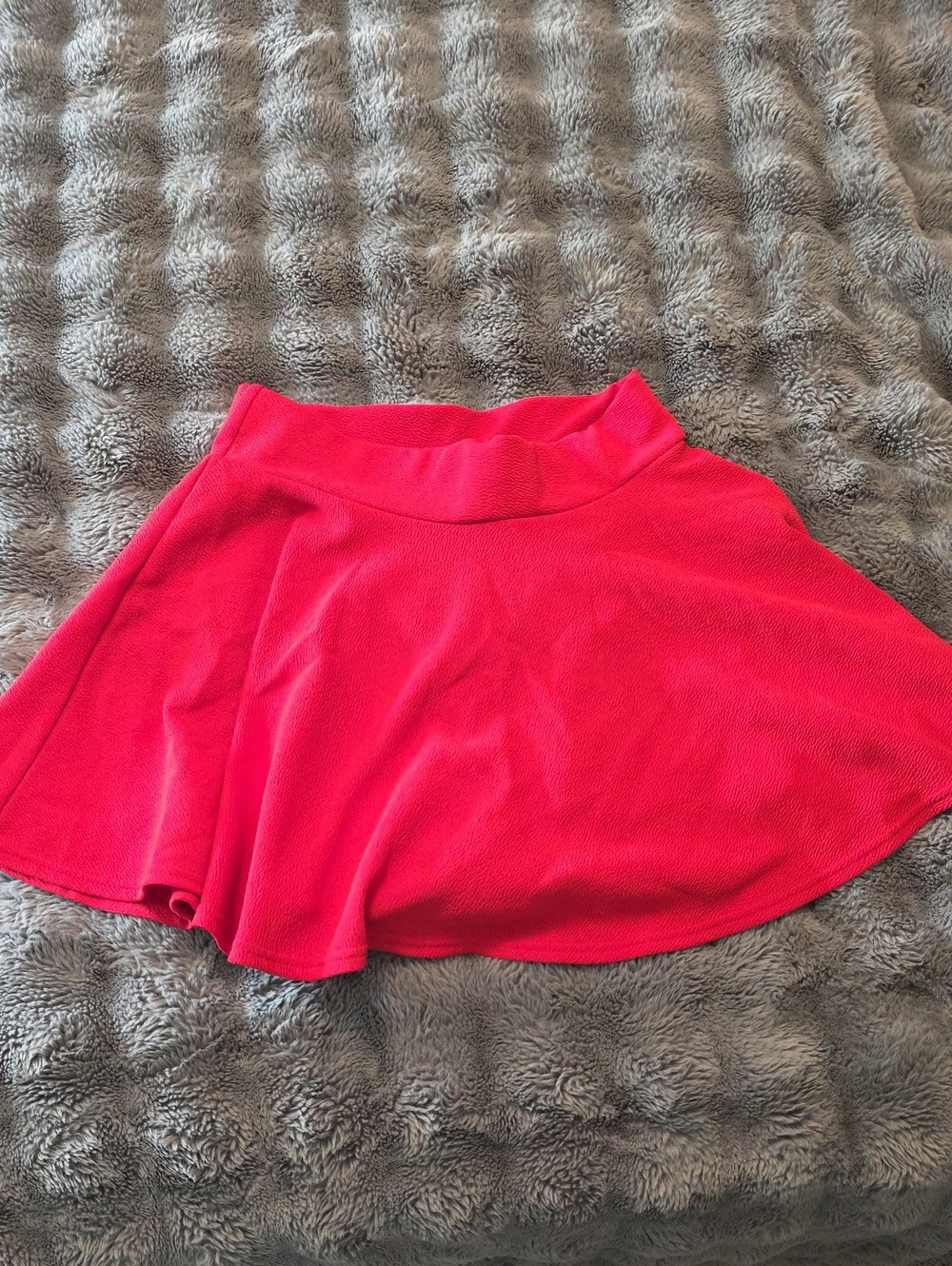 Bright Red Circle Skirt - Unbranded